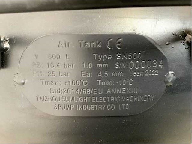 Daewoo daax500l - luchtcompressor - 500liter - 10pk - 14 bar - afbeelding 11 van  26