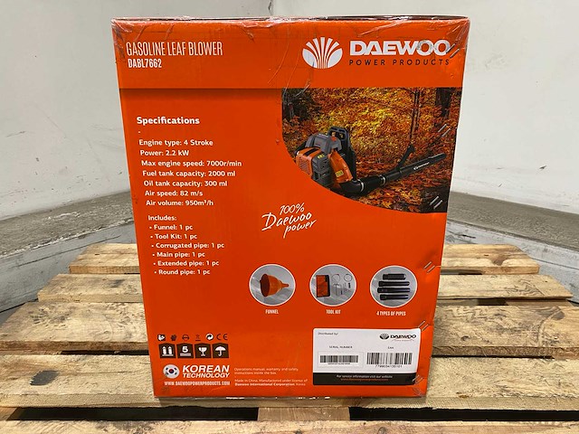 Daewoo dabl7662 benzine bladblazer - afbeelding 5 van  17