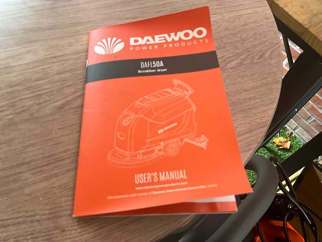 Daewoo dafl50a vloer reinigingsmachine - afbeelding 2 van  3