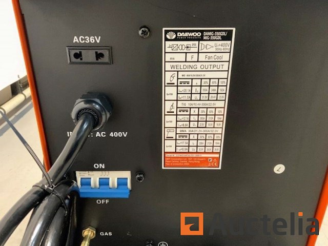 Daewoo damig-350gdl las apparaat - afbeelding 16 van  18