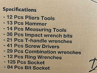 Daewoo damw387 gereedschapswagen 387-delig - afbeelding 16 van  26