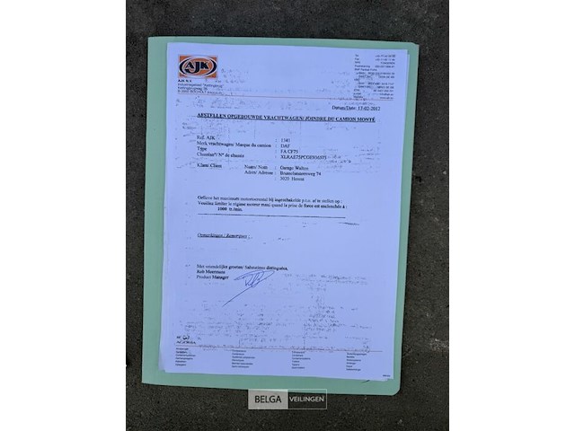 Daf cf75 vrachtwagen met containersysteem – brand-, rook- en/of waterschade - afbeelding 7 van  29