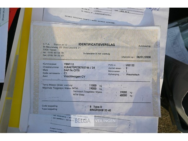 Daf vrachtwagen met laadkraan - afbeelding 24 van  38