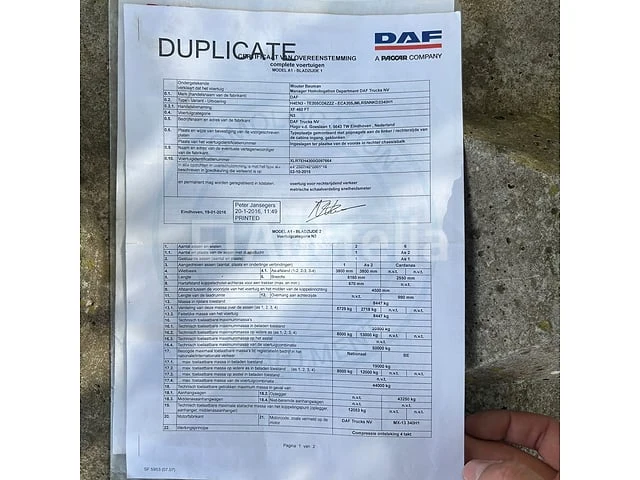 Daf xf 460 ft tractor unit (2016-670,433 km)(v: xlrteh4300g097664) - afbeelding 30 van  39