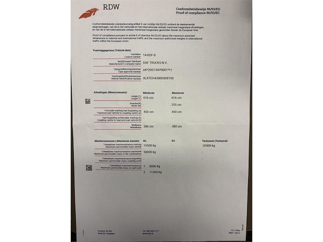 Daf xf-460ft 2013 - afbeelding 10 van  18