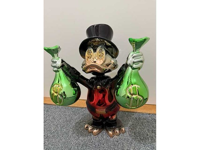 Dagobert duck - bling - decor object - afbeelding 3 van  5