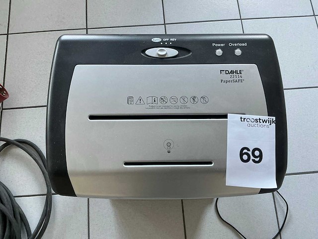 Dahle 22114 verrijdbare papier shredder - afbeelding 2 van  4