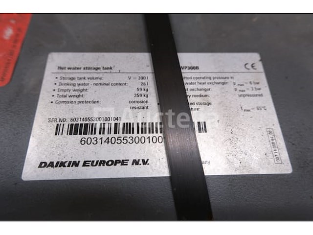 Daikin 300 liter thermodynamische ketel ekhwp300b - afbeelding 2 van  7