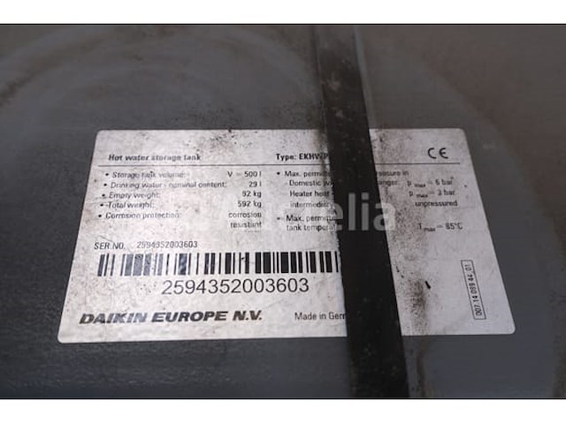 Daikin 500 liter thermodynamische ketel ekhwp500b - afbeelding 7 van  7