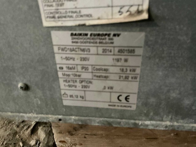 Daikin filteronderdeel - afbeelding 7 van  8