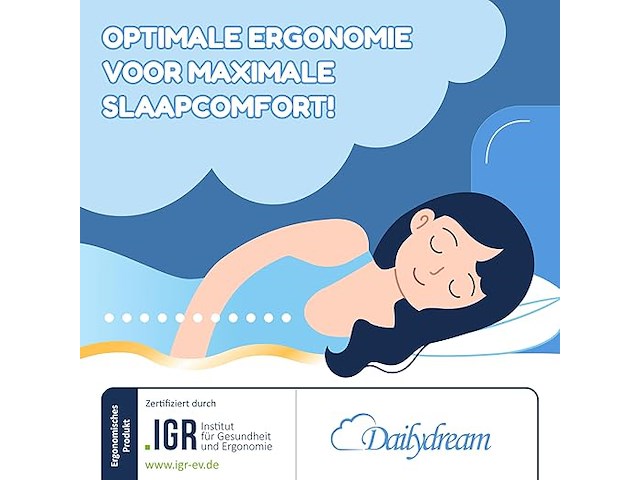 Dailydream visco-elastische matrastopper (90 x 200 x 5cm) - afbeelding 3 van  3