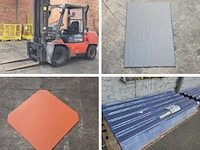 Dak- en gevelmaterialen, heftrucks en industriële uitrustingen