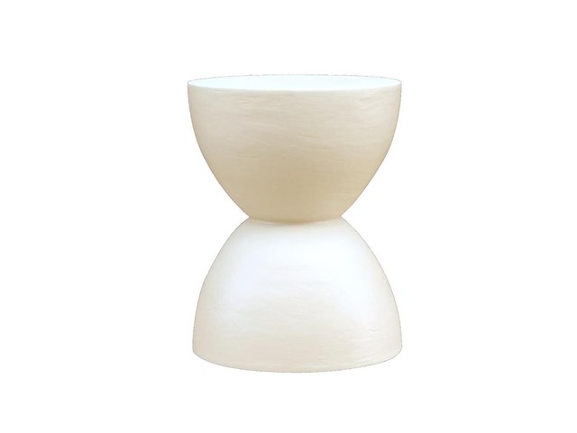 Dakar bijzettafel 40 cm in kalkmortel - afbeelding 1 van  2