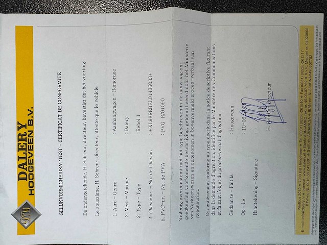 Dalery - 2008 - gesloten - rebel 1 - aanhangwagen - afbeelding 2 van  10