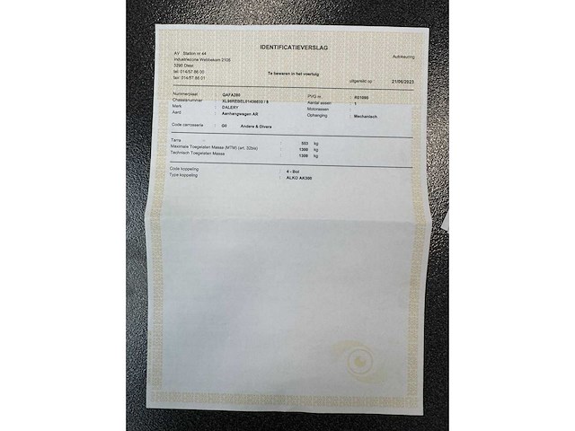 Dalery - 2008 - gesloten - rebel 1 - aanhangwagen - afbeelding 9 van  10