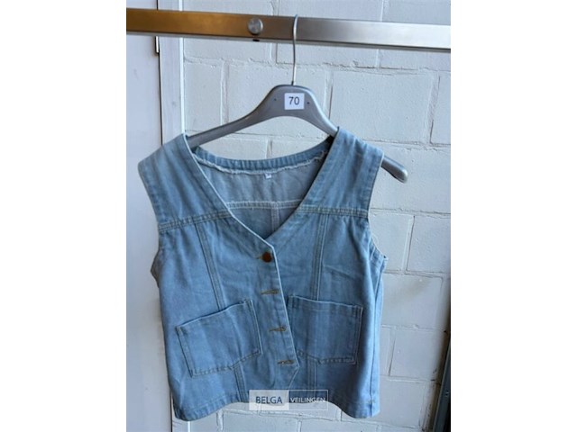 Dames jeans vest maat m - afbeelding 1 van  3