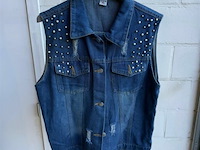 Dames jeans vest maat xl - afbeelding 1 van  3
