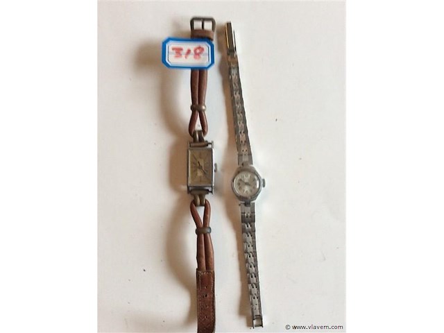 Dames uurwerk 2stuks - afbeelding 1 van  2