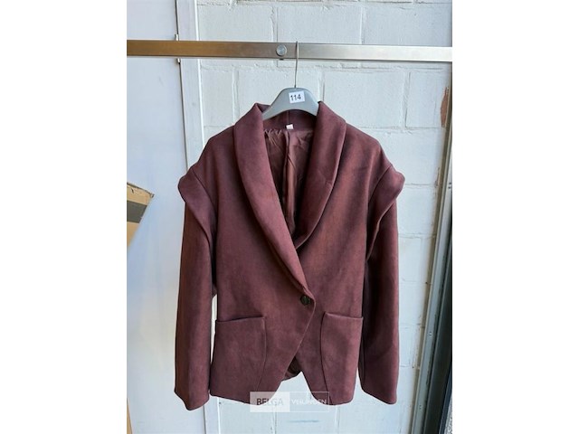 Dames winterjas suede maat m - afbeelding 1 van  3