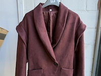 Dames winterjas suede maat m - afbeelding 2 van  3