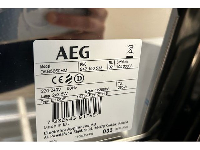 Dampkap aeg - afbeelding 6 van  7