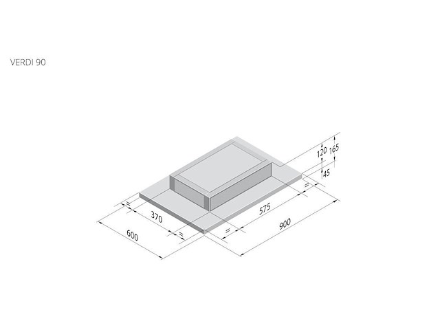 Dampkap airone ca i verdi 90 ve bianco tr e800led - afbeelding 7 van  7