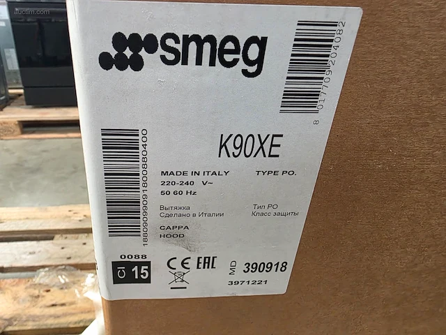 Dampkap smeg k90xe - afbeelding 2 van  4