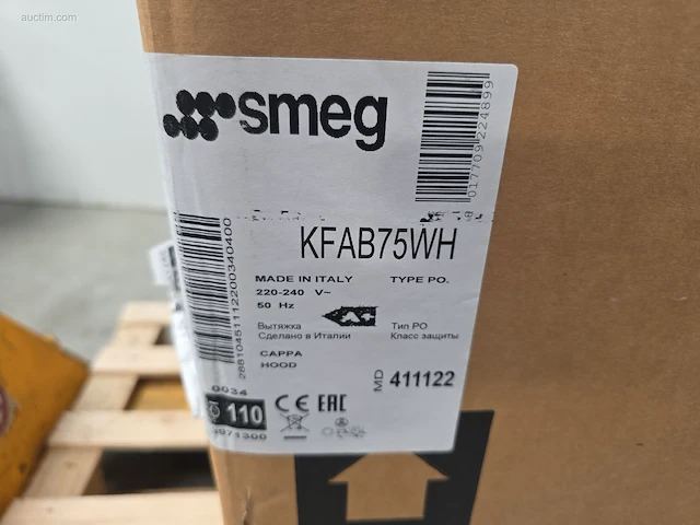 Dampkap smeg kfab75wh - afbeelding 3 van  4