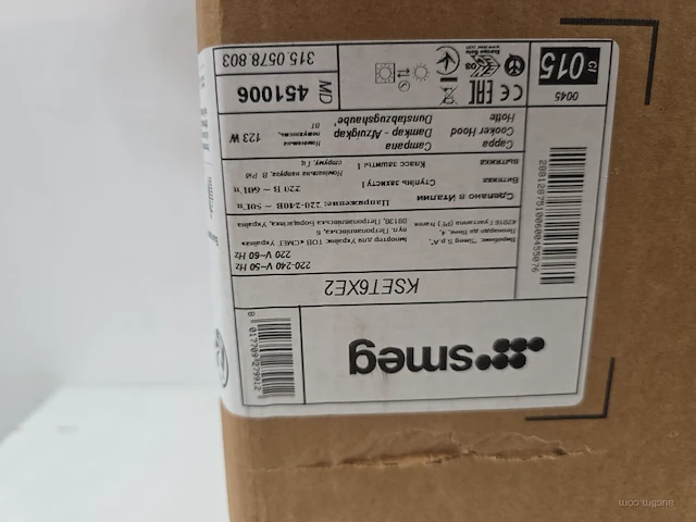 Dampkap smeg kset6xe2 - afbeelding 2 van  3