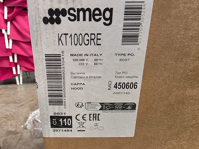 Dampkap smeg kt100gre - afbeelding 3 van  3
