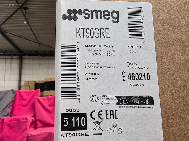 Dampkap smeg kt90gre - afbeelding 3 van  3