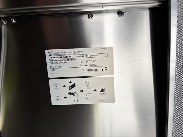 Dampkap zion dhg9120axfix-plasma - afbeelding 4 van  4