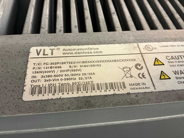Danfoss fc-302p15kt5e21 frequentieregelaar - afbeelding 5 van  7