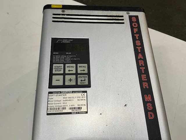 Danfoss msd 1060 cl-t soft starter - afbeelding 3 van  3
