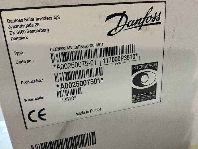 Danfoss ulx 3600i solar omvormer (3x) - afbeelding 3 van  3