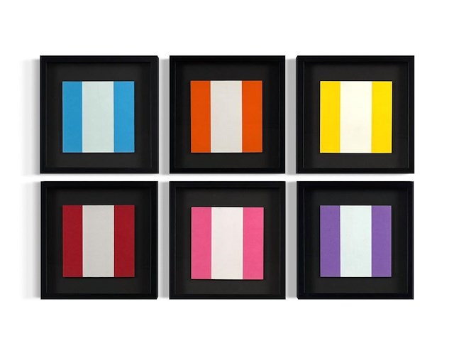 Daniel buren - 6x lithografie 1974 - afbeelding 1 van  1