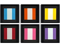 Daniel buren - 6x lithografie 1974 - afbeelding 1 van  1