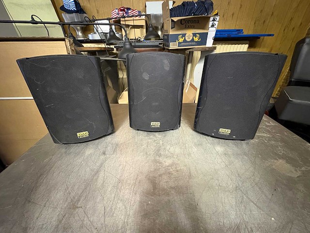 Dap audio boxen - various audio equipment (3x) - afbeelding 1 van  4