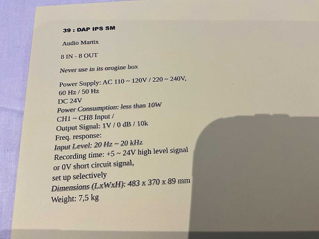 Dap ips sm signaal matrix - afbeelding 4 van  5