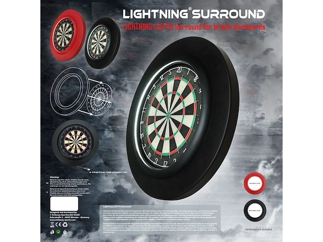 Dartboard surround - verlichting led - afbeelding 1 van  8
