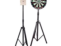 Dartbordstandaard - grand slam - verstelbaar - tri-pod - zwart - staal