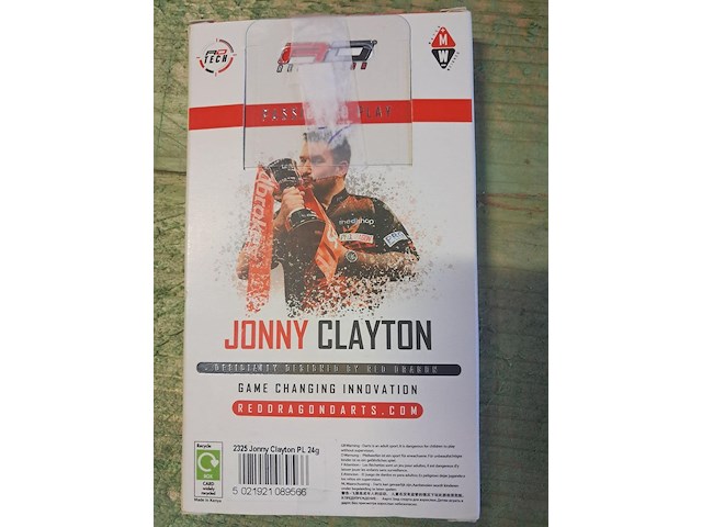 Dartspijlen nieuw in doos jonny clayton 24 gr - afbeelding 2 van  3