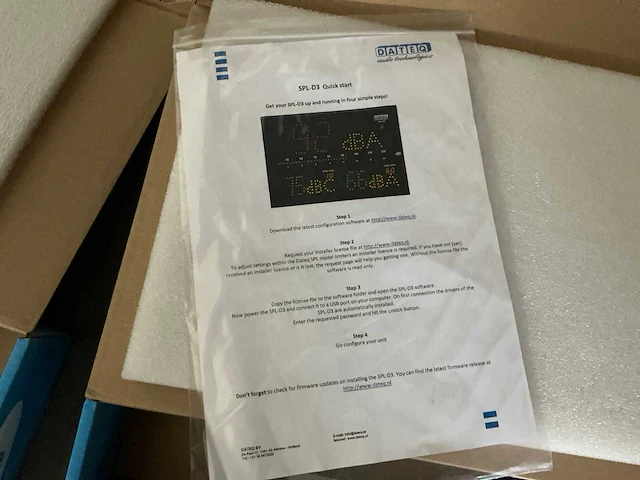 Dateq spl-d3mk2 db-meter set - afbeelding 2 van  2