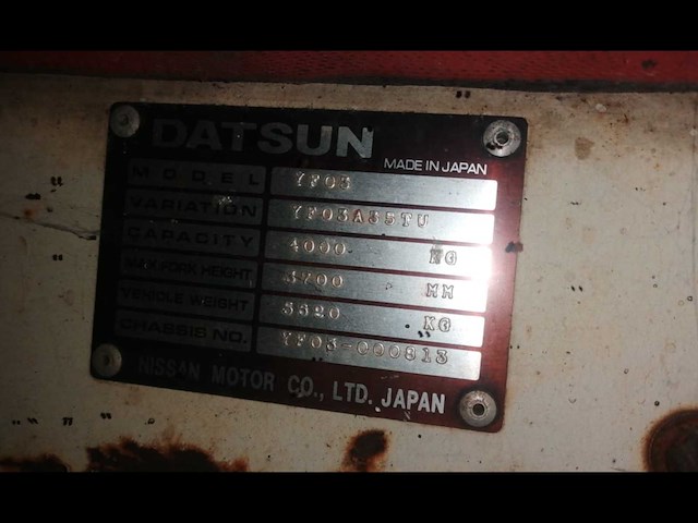 Datsun yf05 vorkheftruck - afbeelding 3 van  4