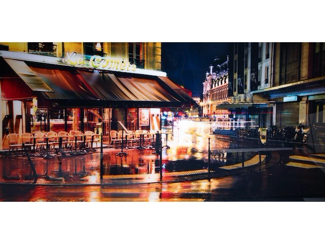 David drebin (1970), 'rain in paris', c-print, n° 5/7 103 x 205 cm. (40.54 x 80.70 in.) - afbeelding 1 van  6