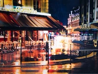David drebin (1970), 'rain in paris', c-print, n° 5/7 103 x 205 cm. (40.54 x 80.70 in.)