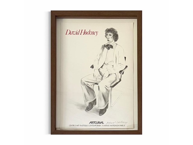 David hockney - gesigneerde affiche - afbeelding 1 van  2