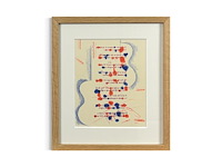 David hockney - lithografie 1977 - afbeelding 1 van  1