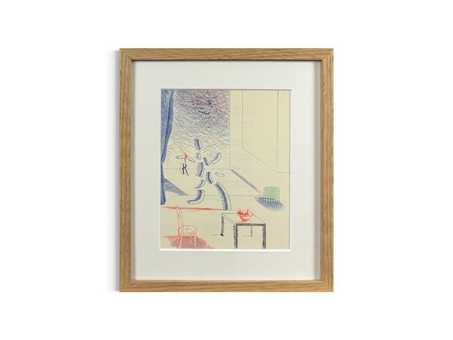 David hockney - lithografie 1977 - afbeelding 1 van  1