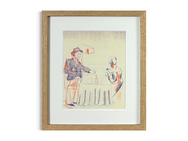 David hockney - lithografie 1977 - afbeelding 1 van  1